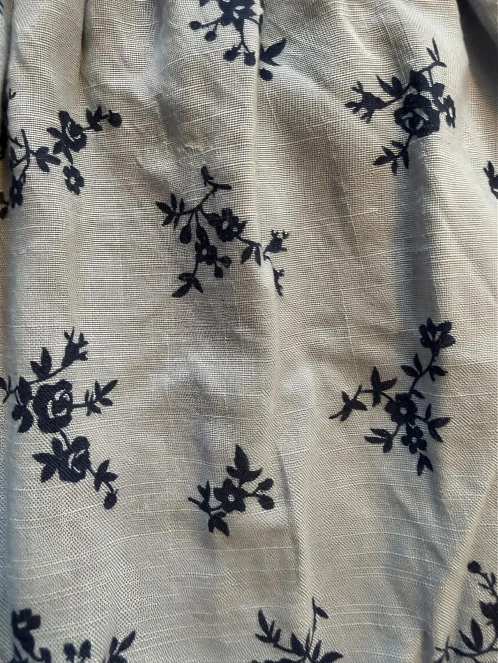 Aeropostale Light Blue Floral Mini Dress with Tie Front